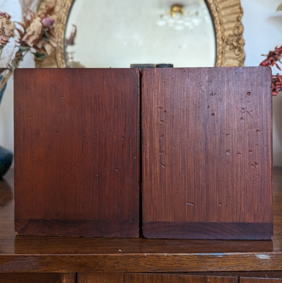 Vintage Wooden Owl Bookends - Picture 6 of 6